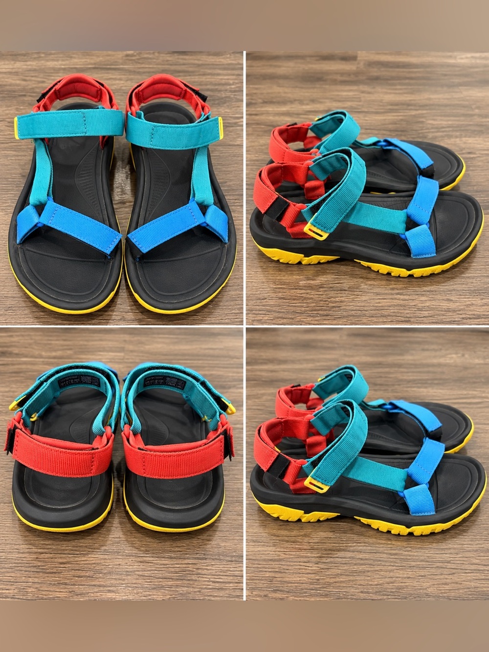 Teva Colorblock Adventure Sandals - Red, Teal & Blue